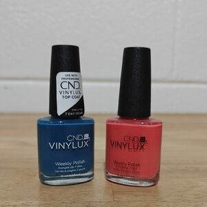 CND Vinylux Weekly Polish Duo - Vibrant Blue and Pink